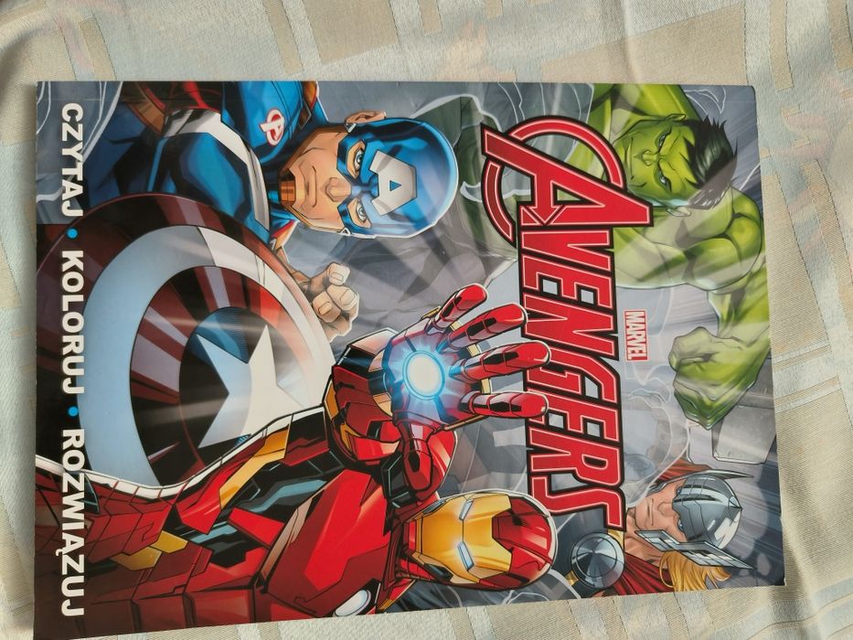 Avengers czytaj koloruj rozwiazuj