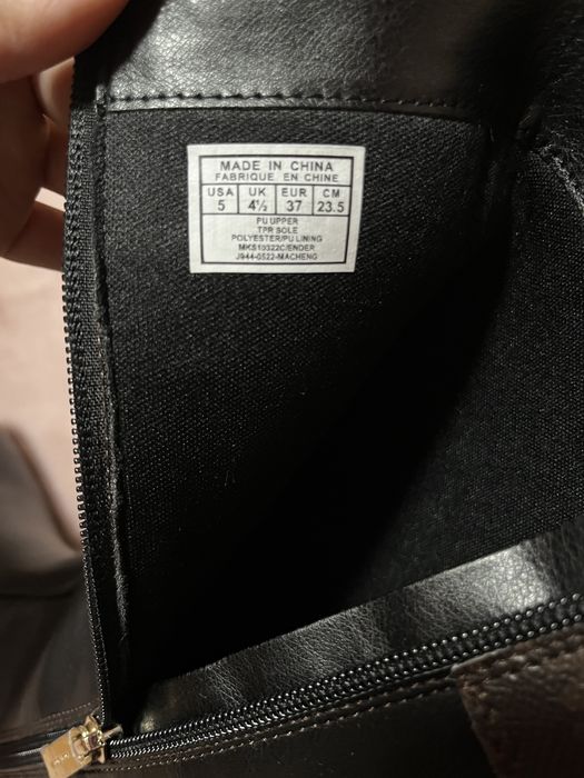 Michael Kors kozaki ender rozmiar 37 logowane monogram MK czarne