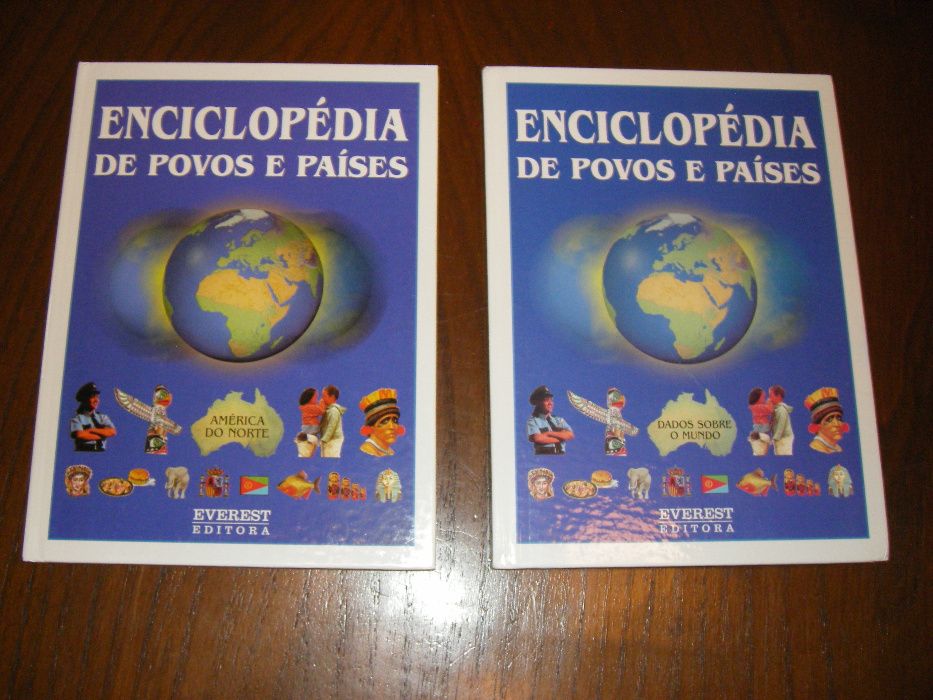 Livros Encicl. Escolar Everest e Enciclopédia Povos e Paises Everest
