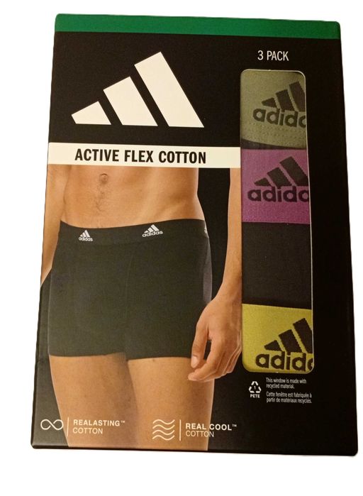 Bokserki Męskie Adidas Active Flex Czarny 3szt/ 3-pak Model JJ6545
