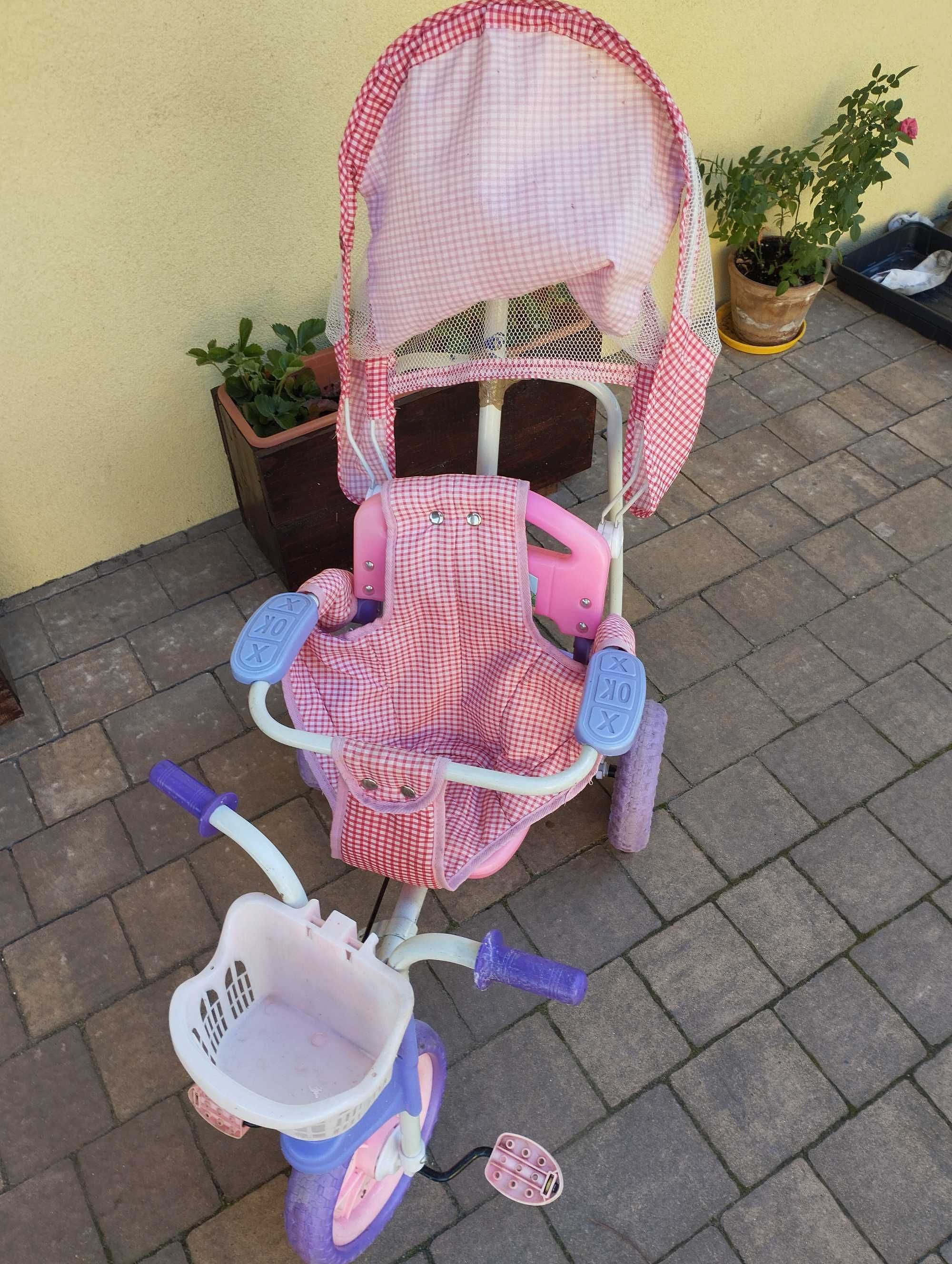 Wózek do prowadzania dziecka z daszkiem