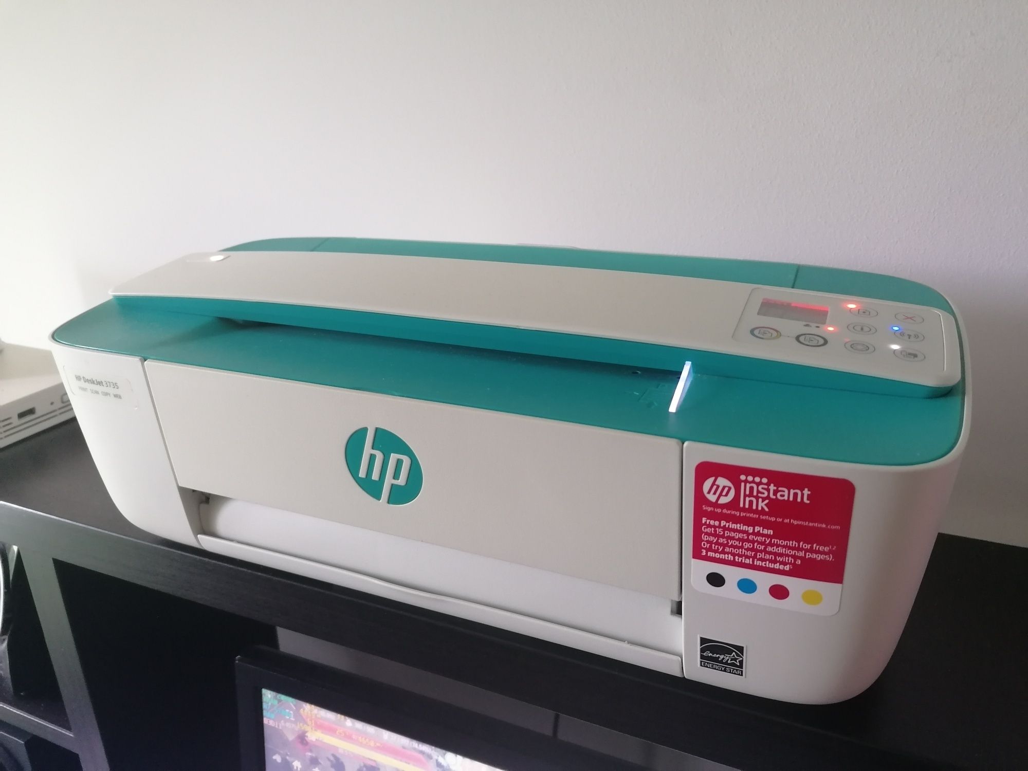 Impressora HP scan copy compacta Wireless/sem fio e USB usada estimada
