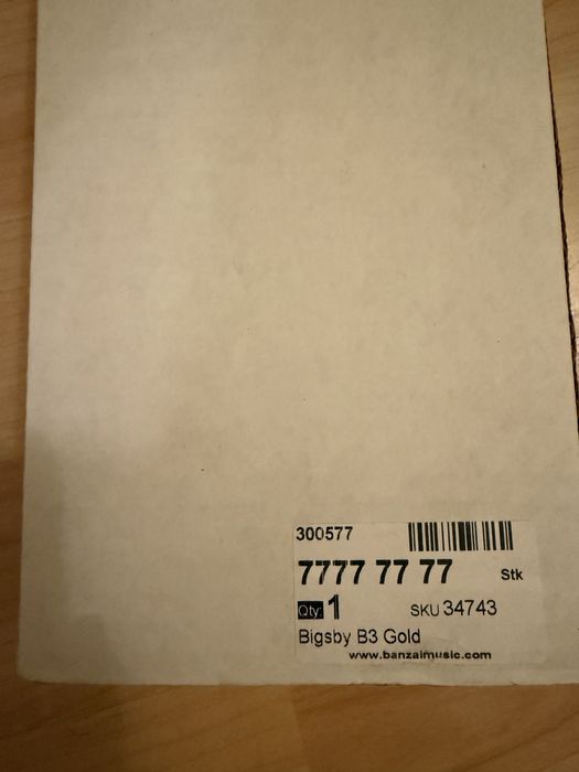 Towner Bigsby B3 Gold - tremolo / vibrola