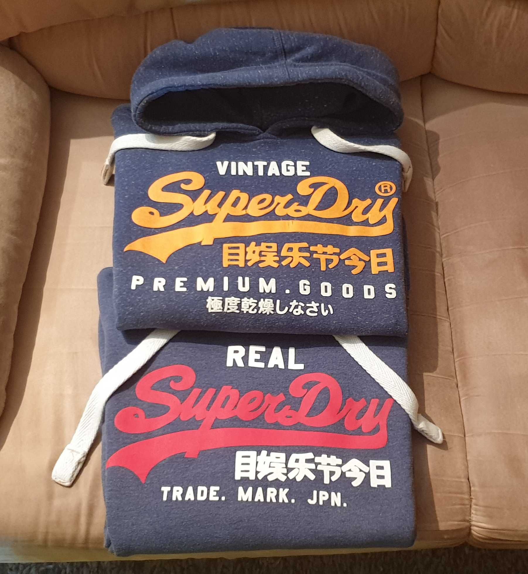 Oryginalna męska bluza Superdry rozm.L 2szt komplet