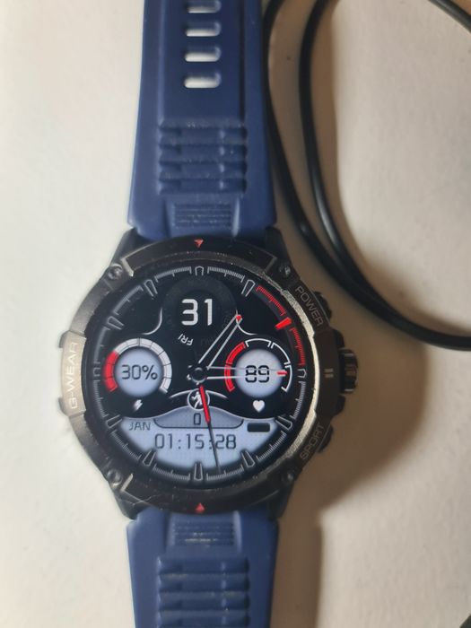 Smartwatch G-Wear Completo, Atende Chamadas, Câmara Remota 2 bracelete