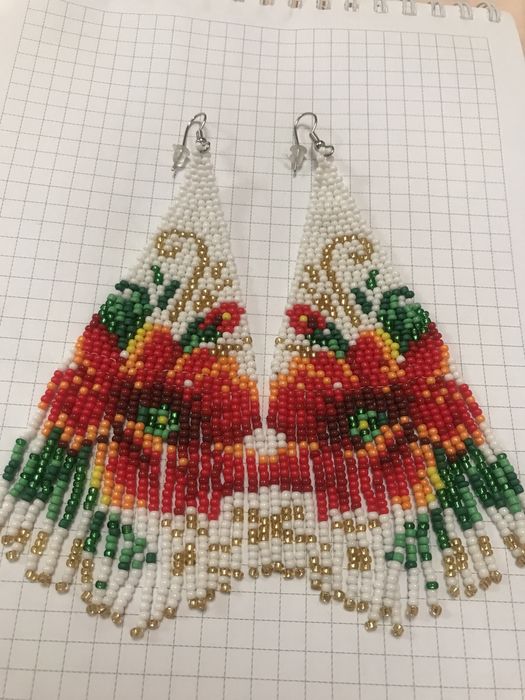 Серги з бісеру