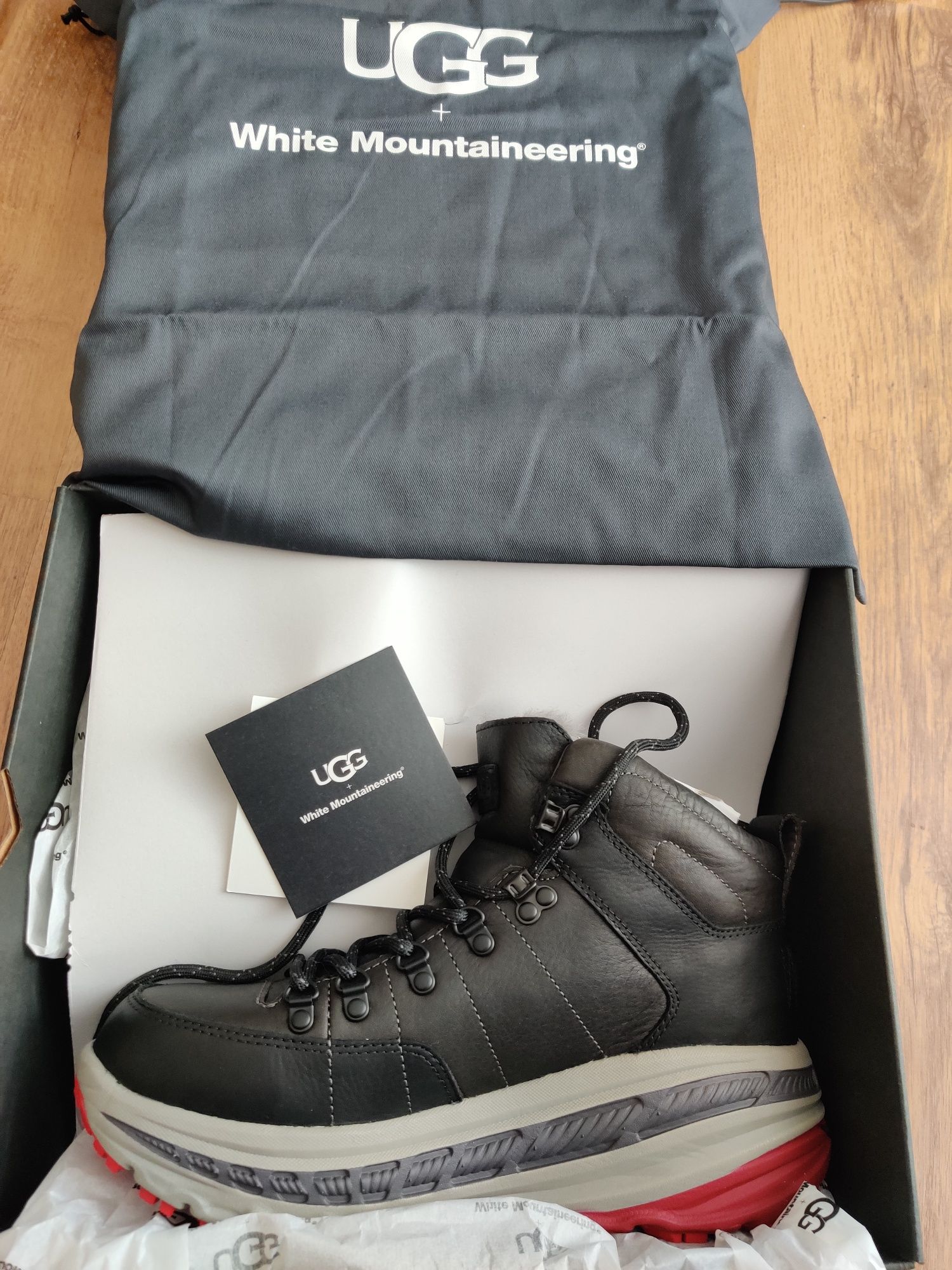 Buty zimowe ocieplane trekkingowe trapery ugg x white moutaineering