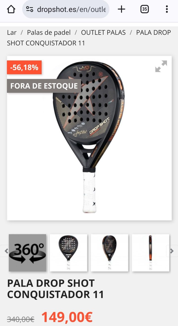 Padel Drop Shot Conqueror 11