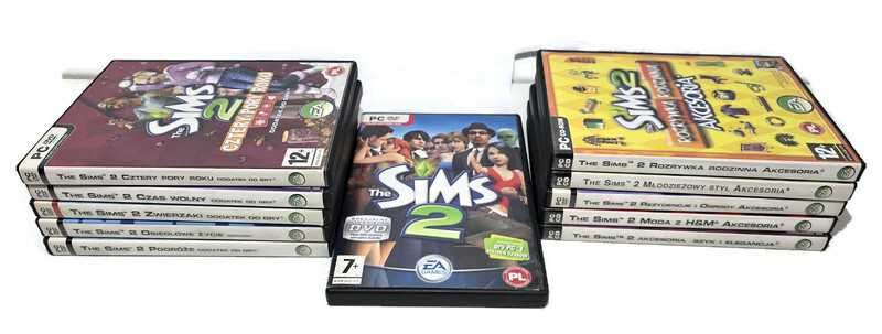 Gra PC The Sims 2 + Dodatki ZESTAW