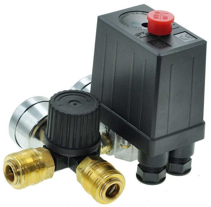 Автоматика компрессора 220V 12Bar в сборе с редуктором комп240