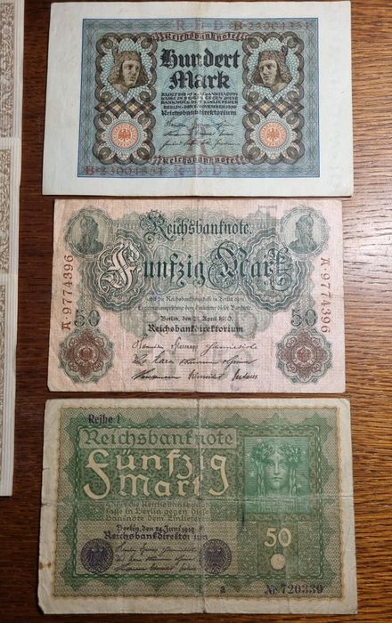 Banknoty stare niemieckie