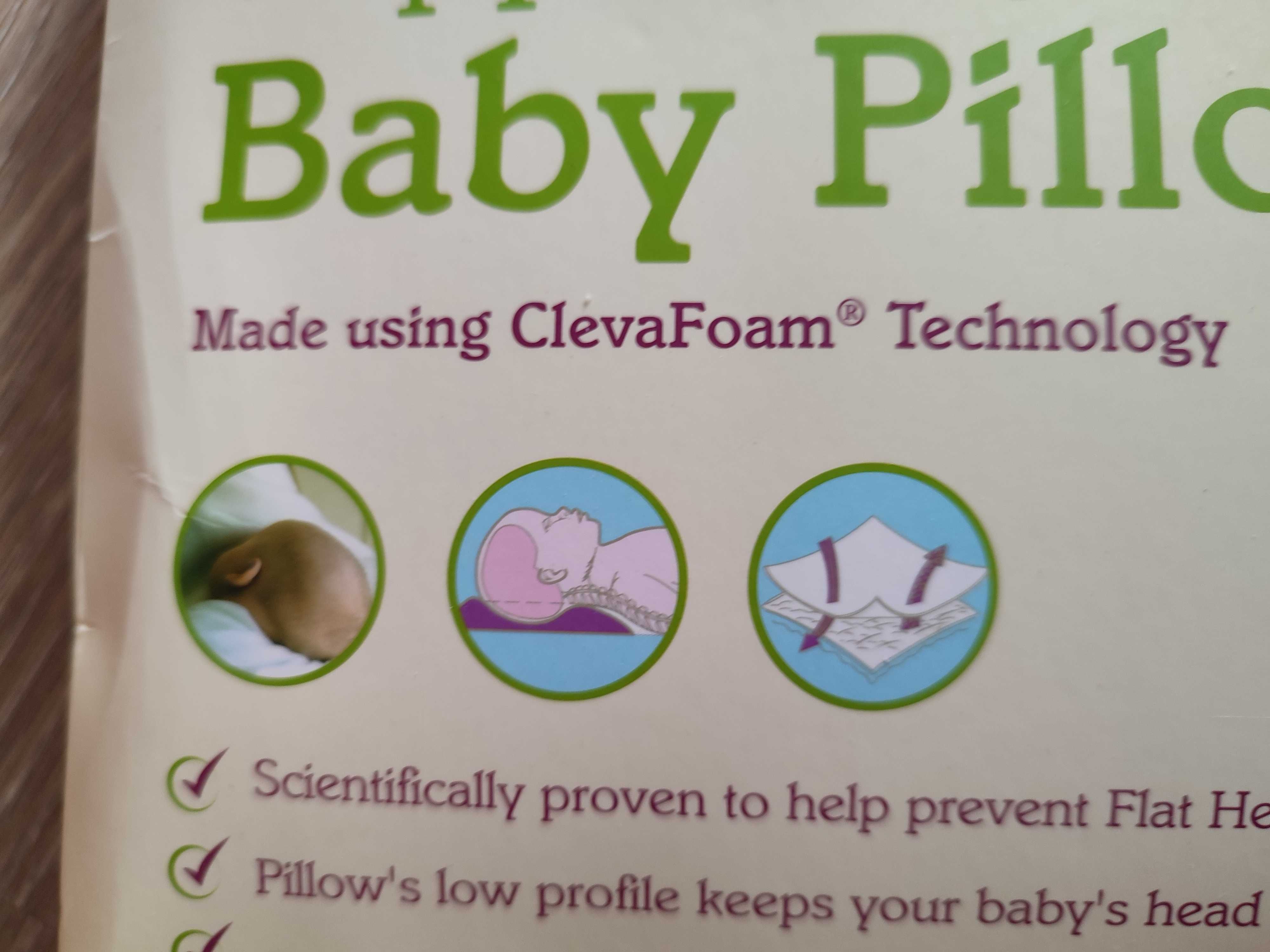 Poduszka Clevamama chroni okrągły kształt główki noworodka