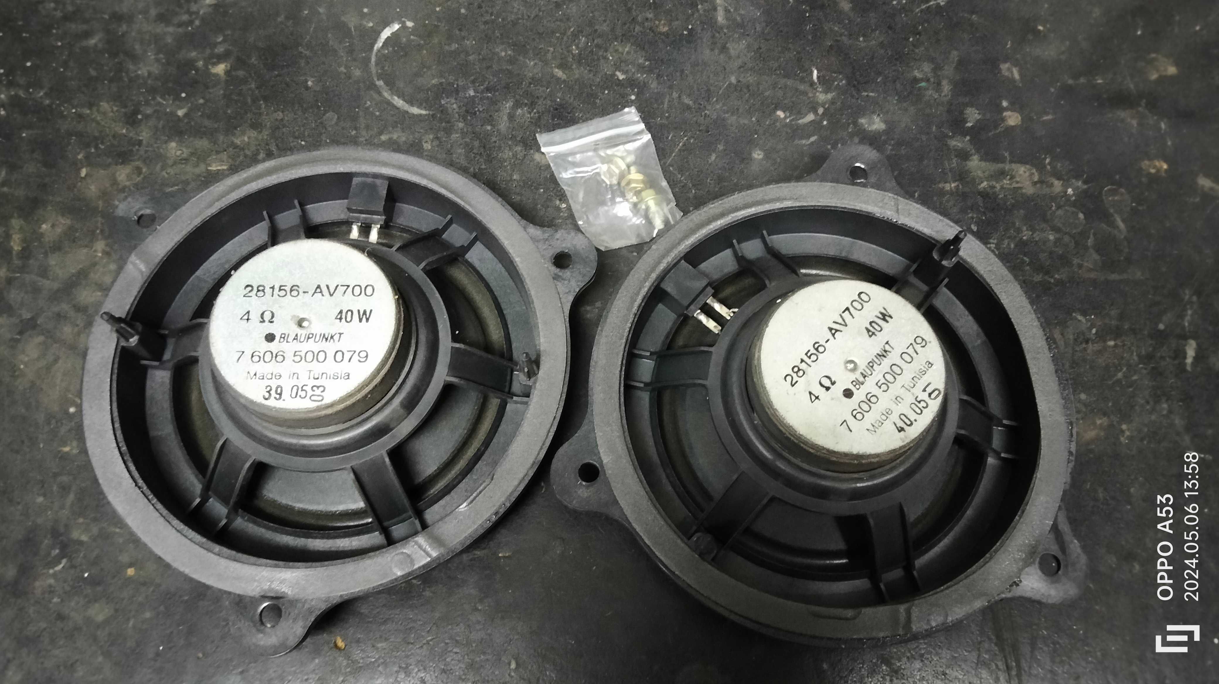 Głośniki samochodowe z Nissan Micra K12 Blaupunkt 40W 28156-AV700.