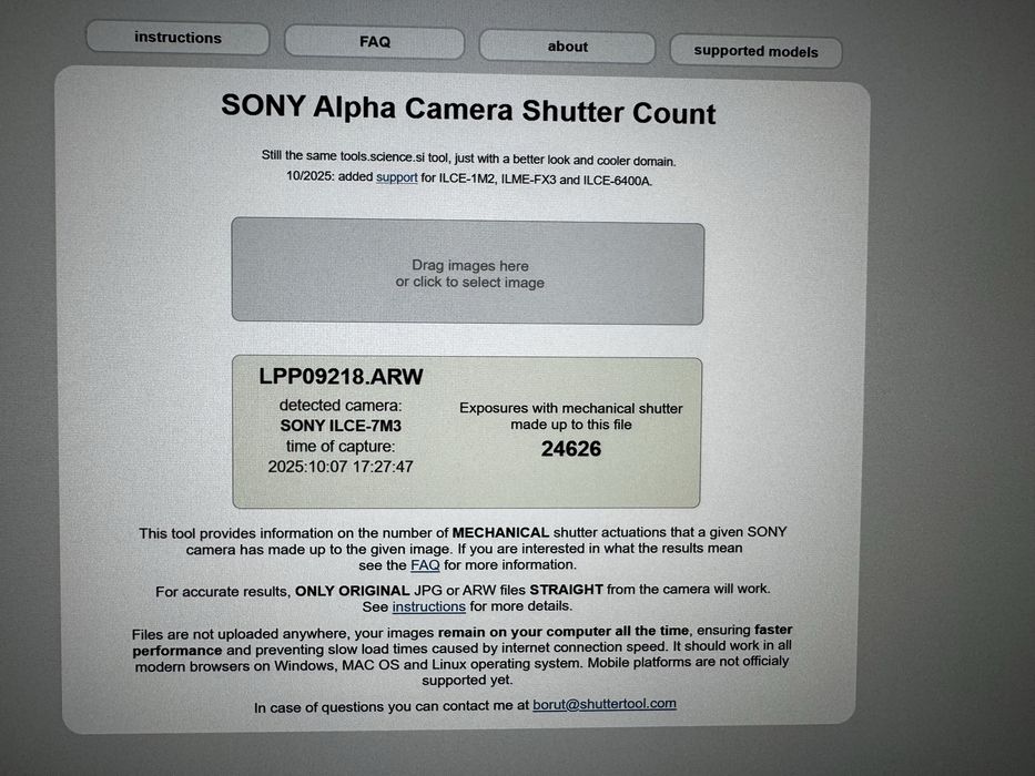 Sony a7iii com 25 000 cliques