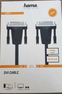 Kabel DVI WQHD hama dual link 1,5mb