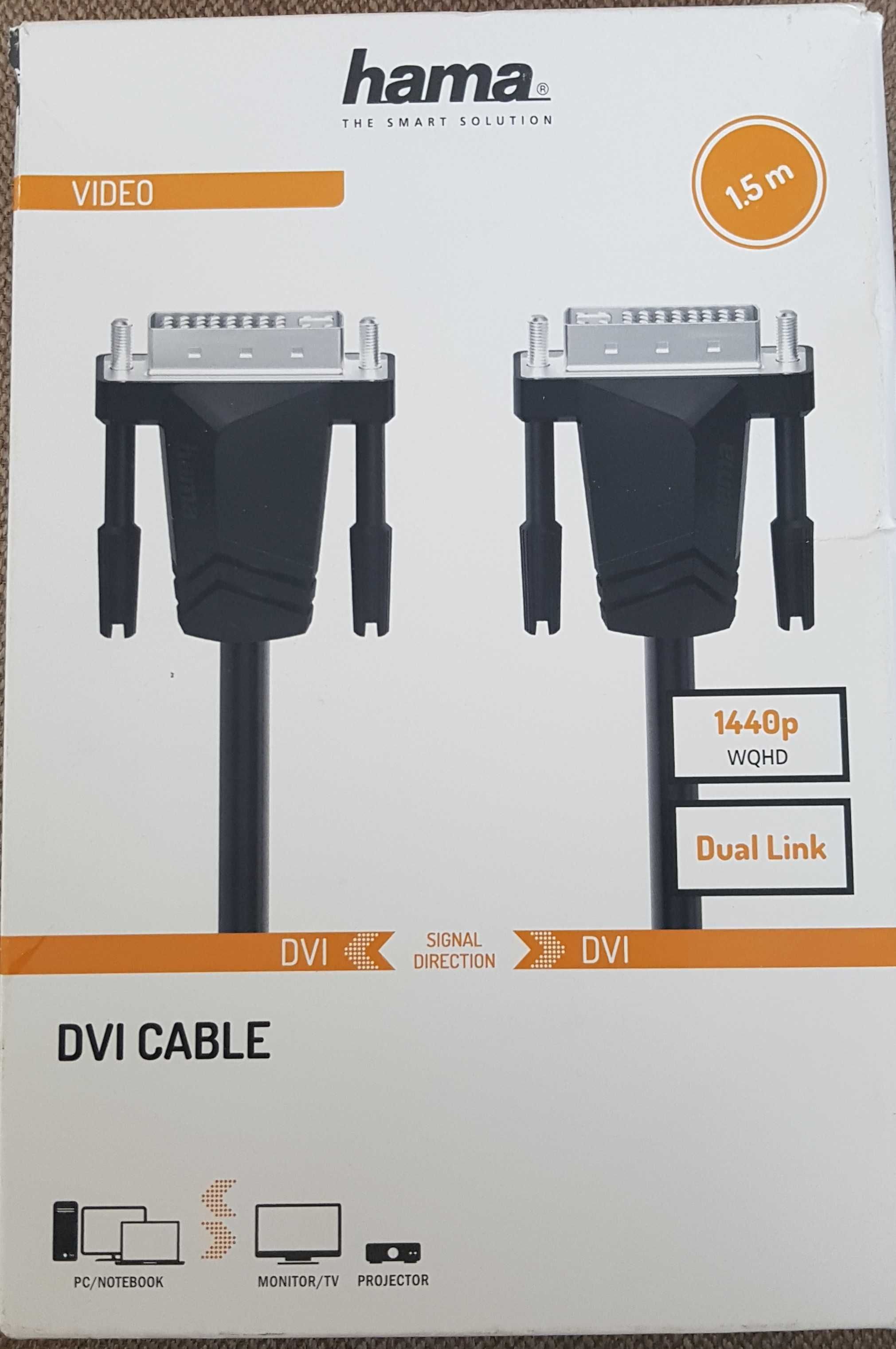 Kabel DVI WQHD hama dual link 1,5mb