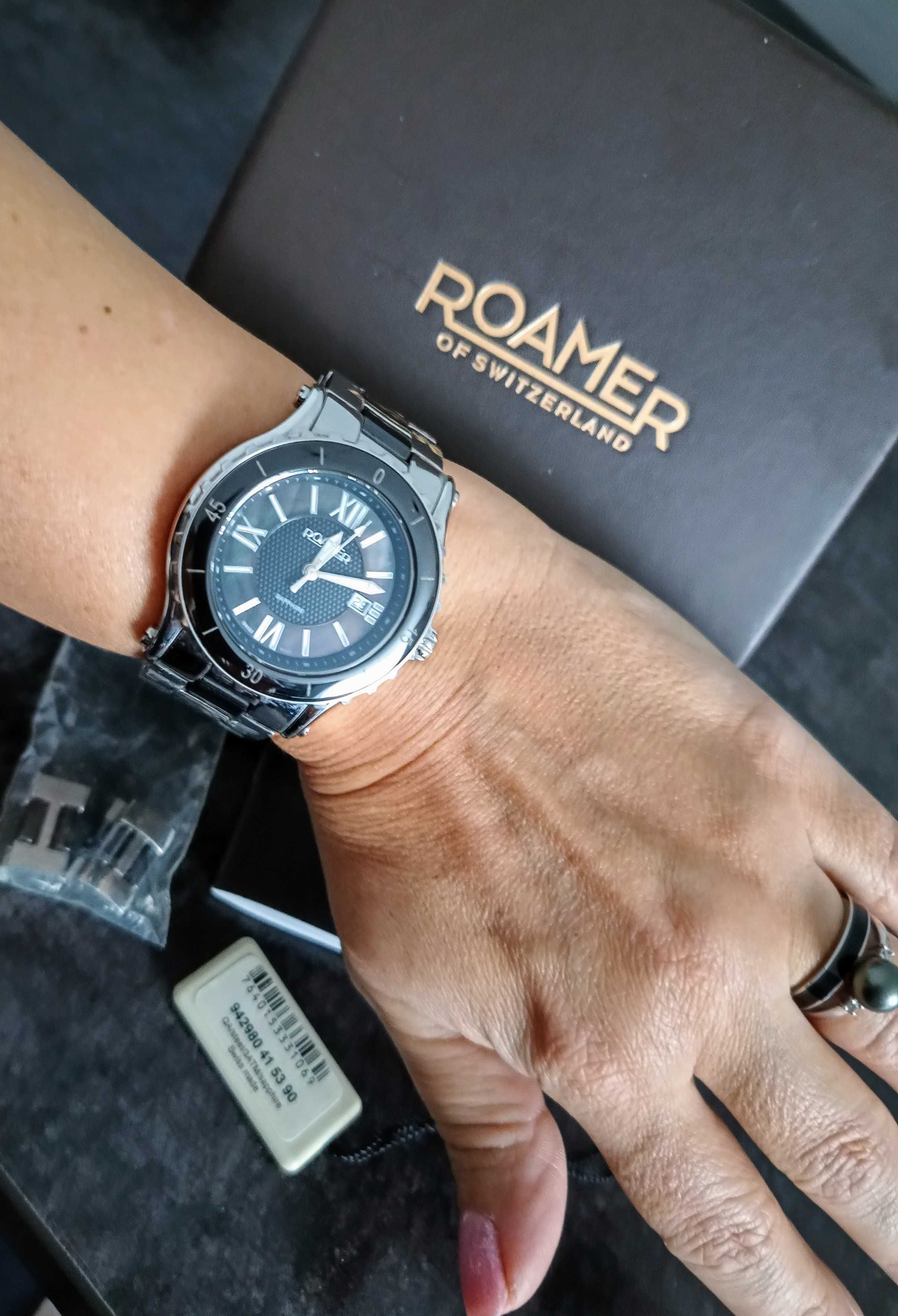 Roamer Ceraline,ceramika,szafir, szwajcarski mechanizm,masa perłowa