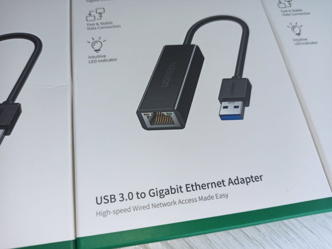 Ugreen Gigabit Ethernet adapter USB 3.0 to RJ-45  1000Mbps CR111