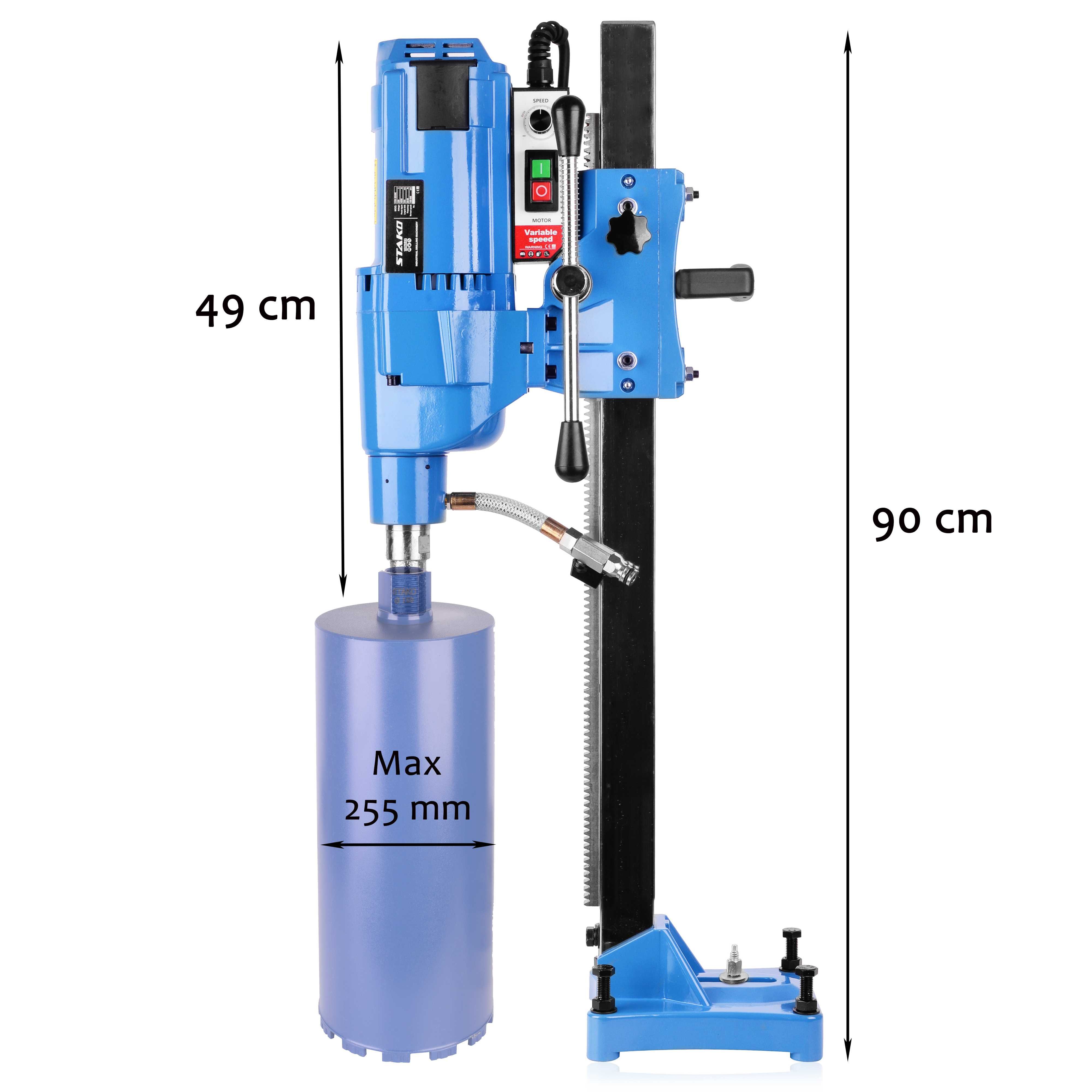 Wiertnica otwornica diamentowa do betonu fi 255mm 4250W STAKO