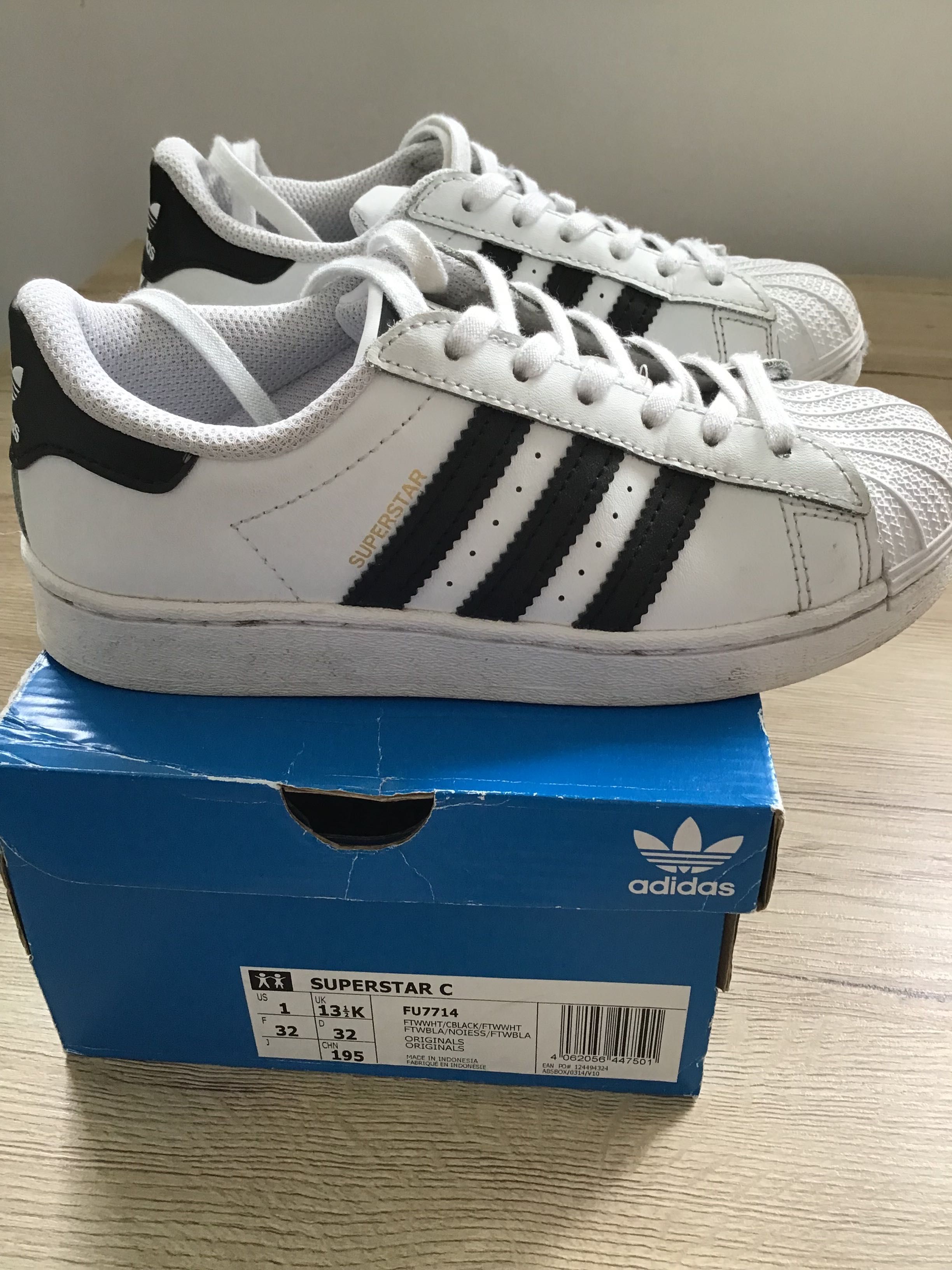 Adidas Originals SUPERSTAR C - FU7714. Rozmiar 32