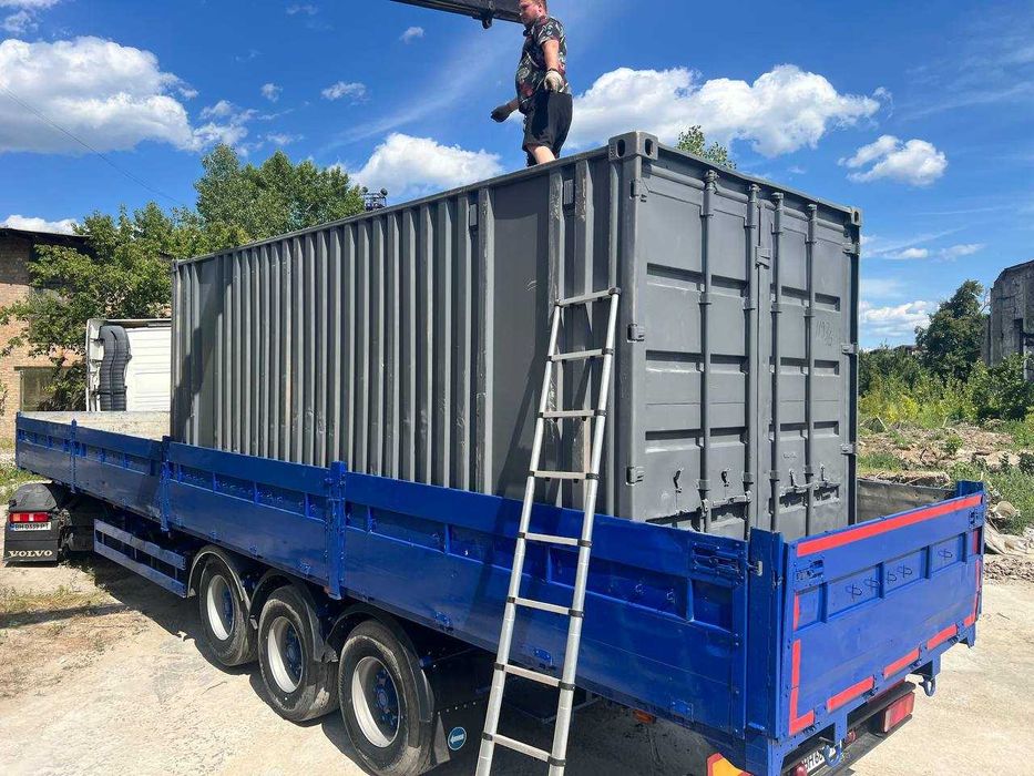 Контейнер морський 20 футів гараж битовка прорабка склад вагончик