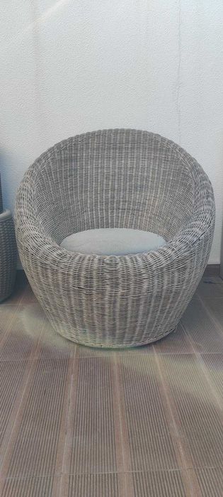 Cadeirão exterior rotativo