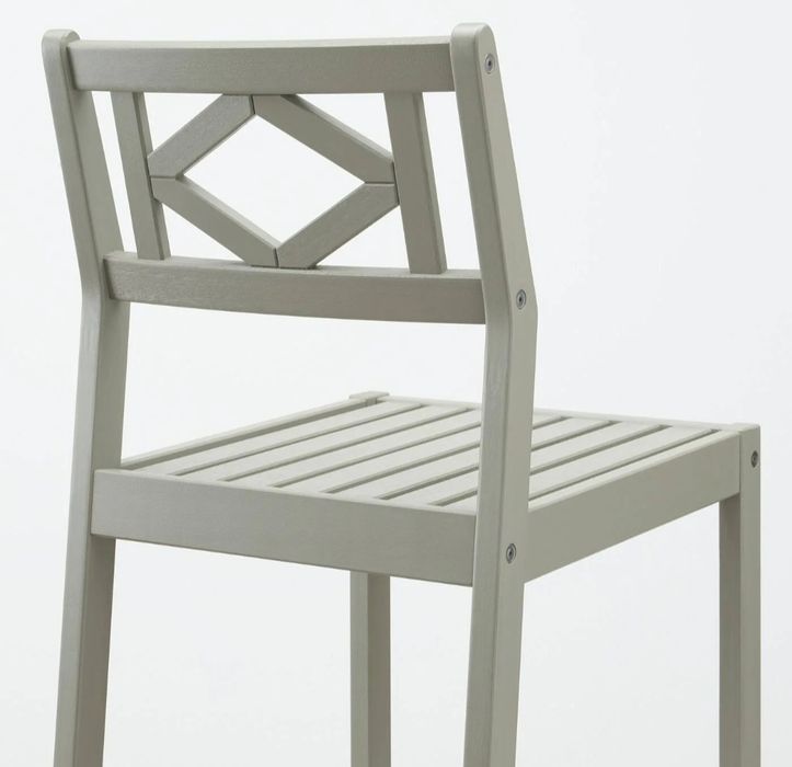 IKEA BONDHOLMEN Stół barowy + 4 krzes bar, Bondholmen szara bejca