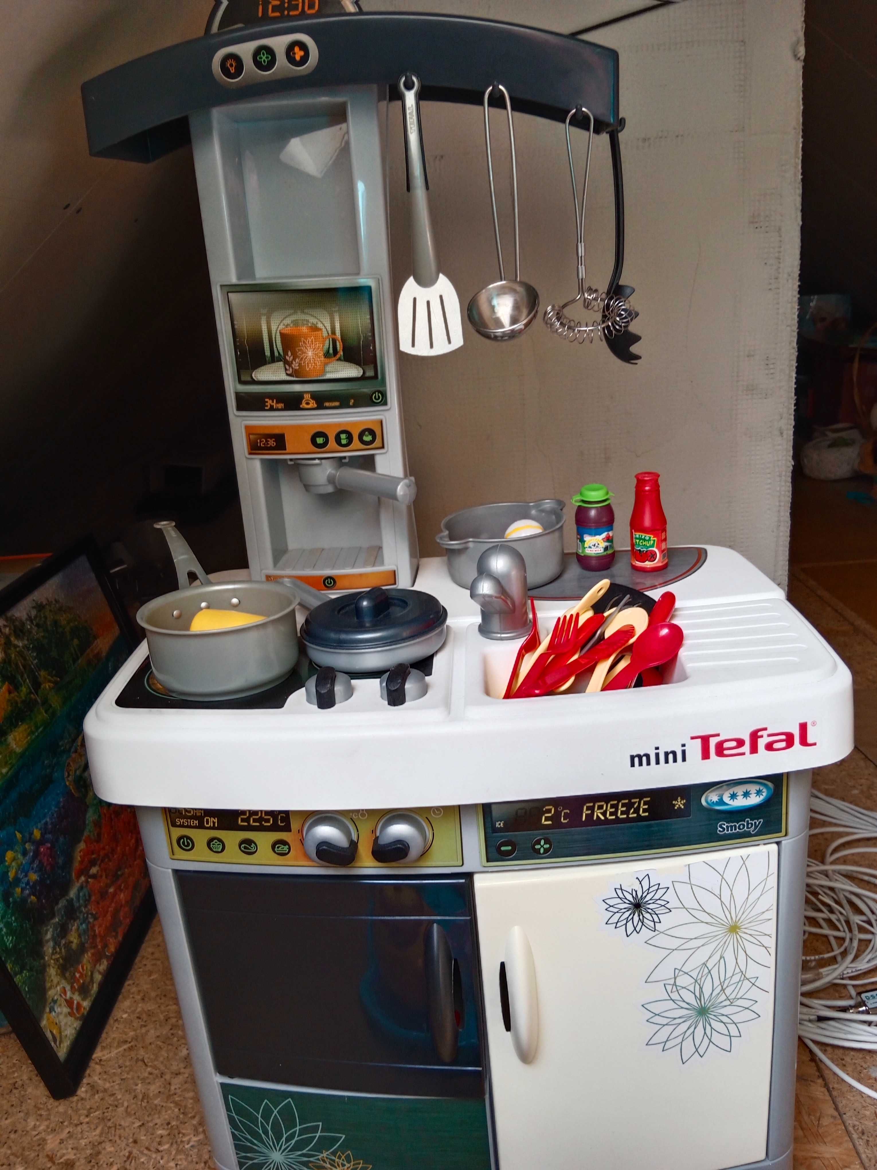 kuchenka Smoby mini tefal dla dzieci plus akcesoria