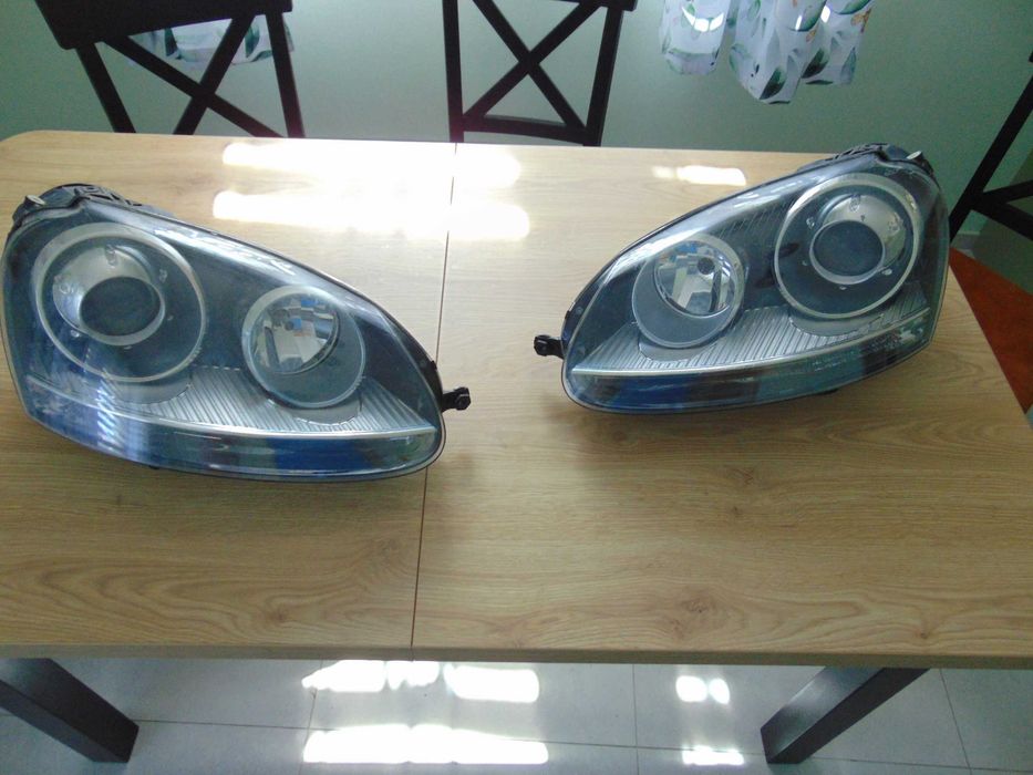 lampa prawa lewa komplet xenon vw golf V  eu