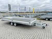 Wiola Multitrailer 3.5S | 500 x 210 cm | najazdy aluminiowe | burty aluminiowe  | przyczepa skrzyniowa do przewozu samochodów | DMC 3500 kg | 2 osie
