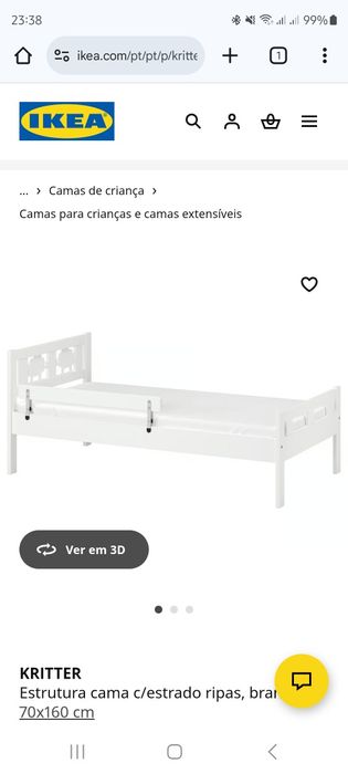 Cama Criança Ikea KRITTER