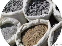 Пісок, керамзит, щебень, відсів, цемент в мішках