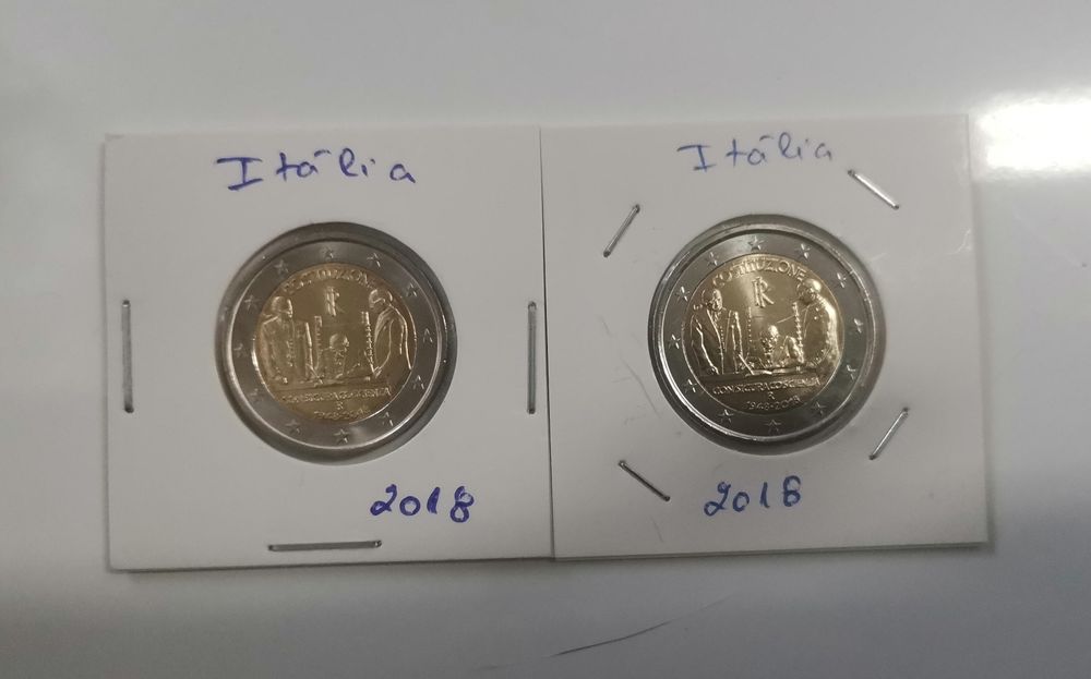 Moeda UNC comemorativa de 2€ - Itália 2018