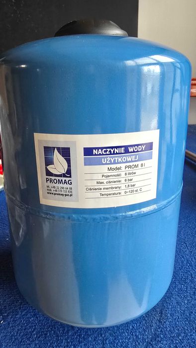 NACZYNIE PRZEPONOWE zbiornik 8L - c.o. / c.w.u. - SOLARNE GLIKOL