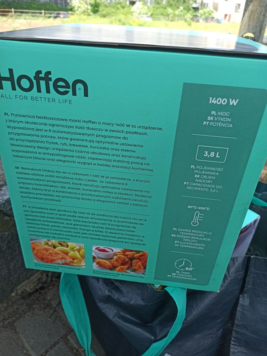 Frytkownica beztłuszczowa firmy hoffen 3.8 l