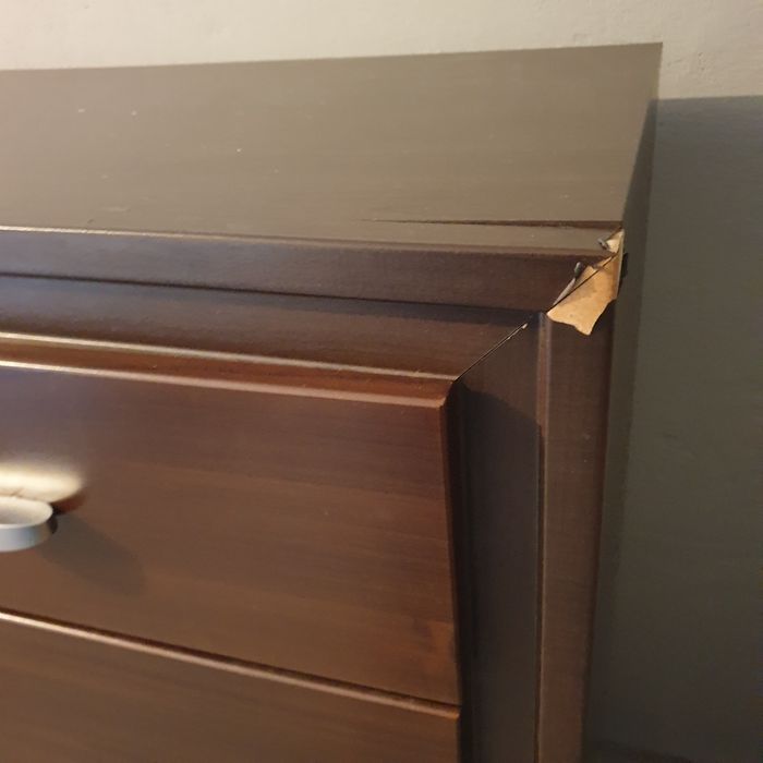 Meble Mazurskie komoda Szafa Witryna wenge