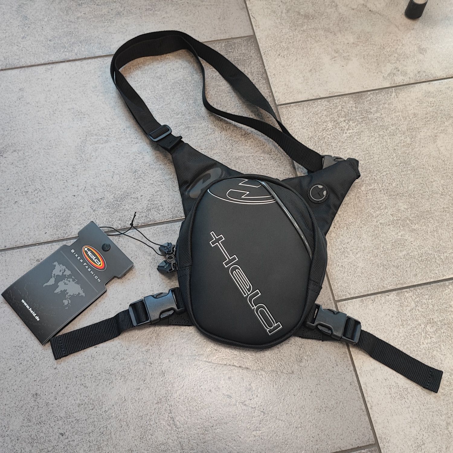 Torba motocyklowa na Nogę HELD Lap Bag Black saszetka torebka