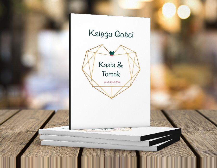 Księga Gości 80 kartek czarne Fotobudka