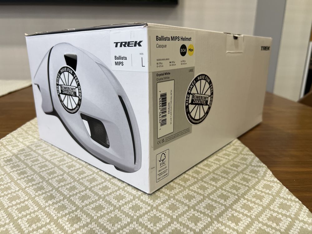 Nowy kask szosowy Trek Ballista Mips bialy L