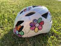 Kask rowerowy dziecięcy ze światełkiem, Alpina Ximo Flash 47-51 cm