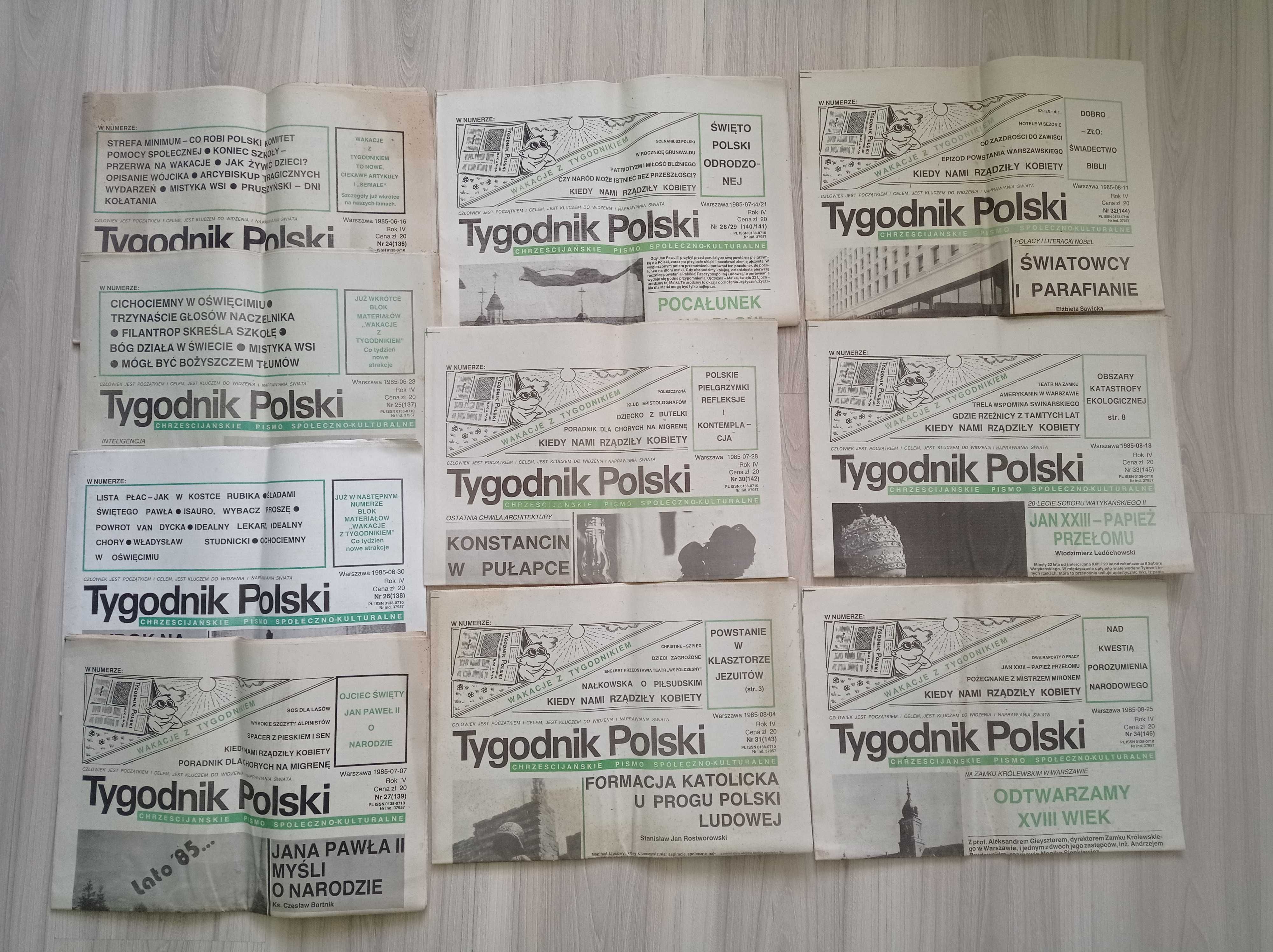 Tygodnik Polski, 1985 rok, zestaw 1