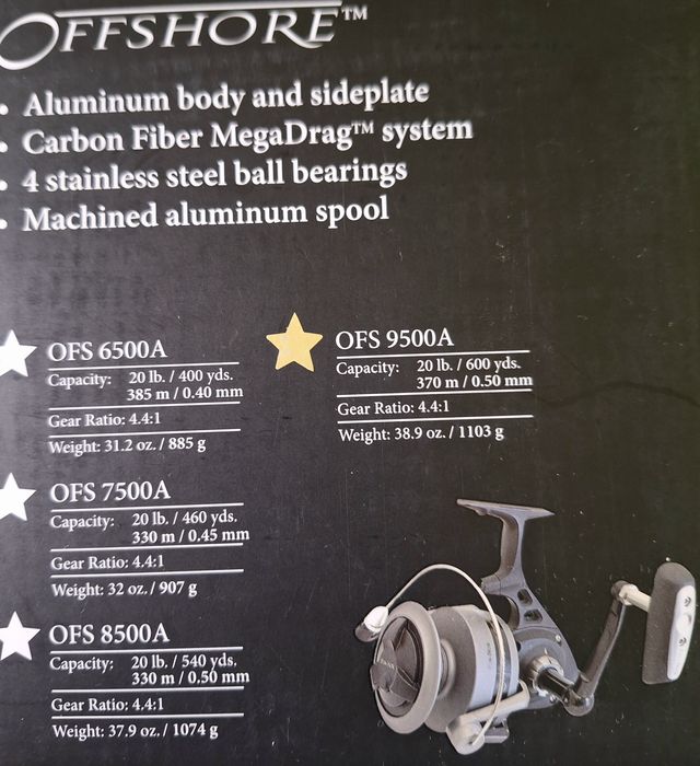 Kołowrotki sumowe Fin-nor 9500 2szt Sum