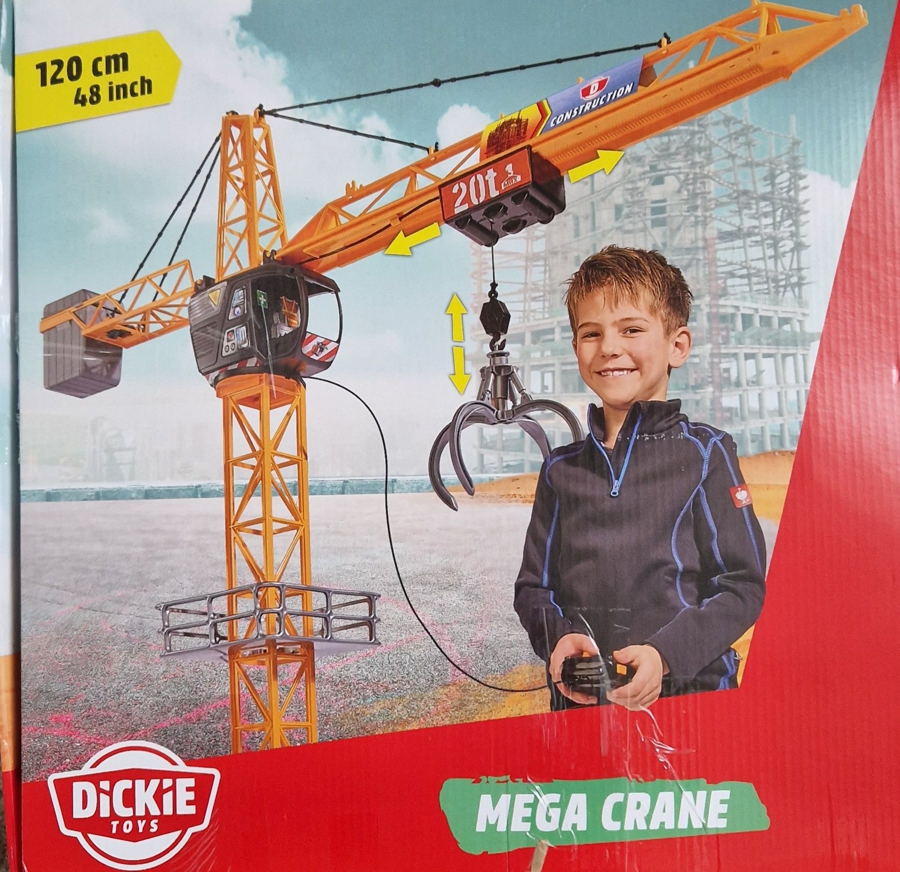 Dźwig mega Crane Dickie Toys 120cm