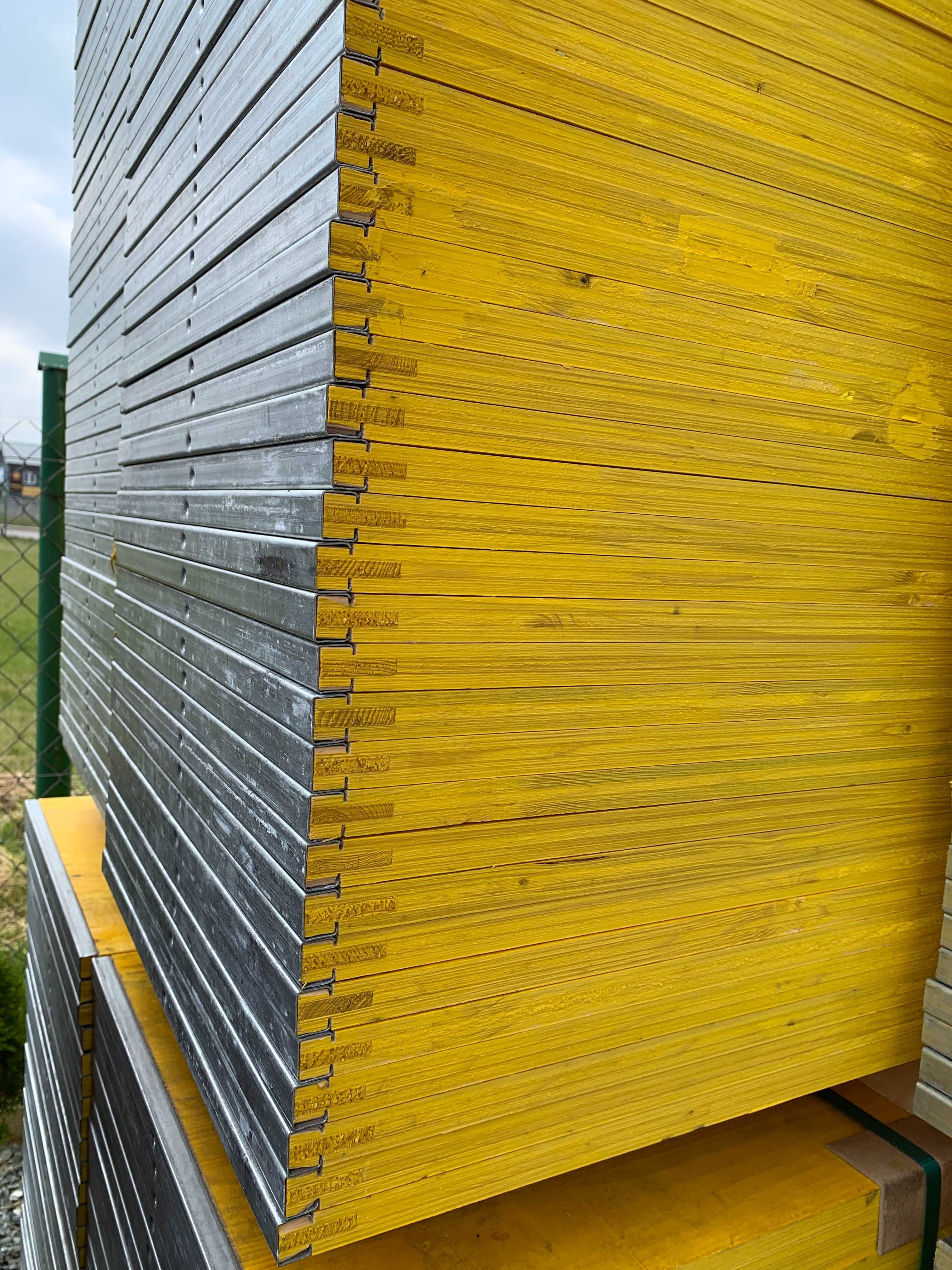 Sklejka płyta szalunkowa 3-WARST 500x2000x21 okuta E kl.I ŻÓŁTA Strop