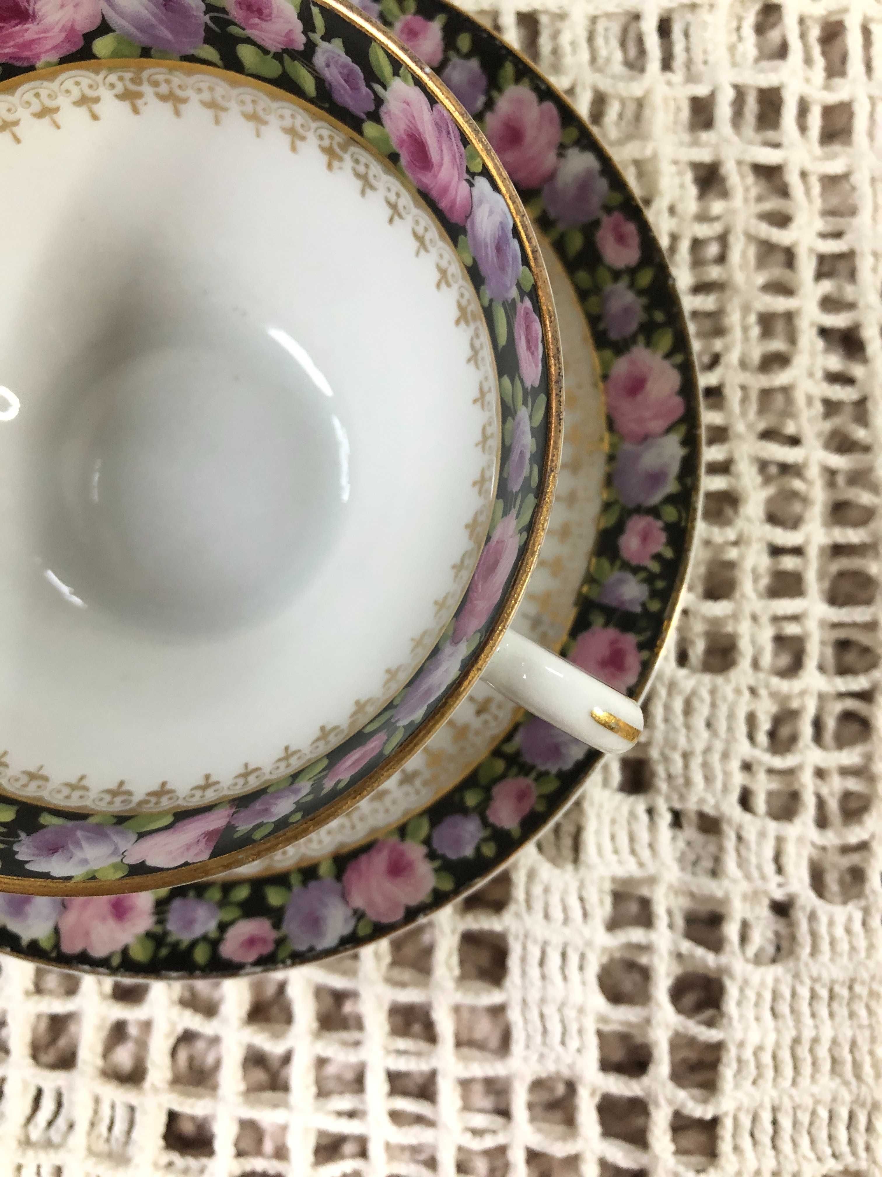 Filiżanka talerzyk porcelanowy KPM Germany porcelana świąteczny duo