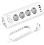Listwa zasilająca z 4 gniazdami z USB C,