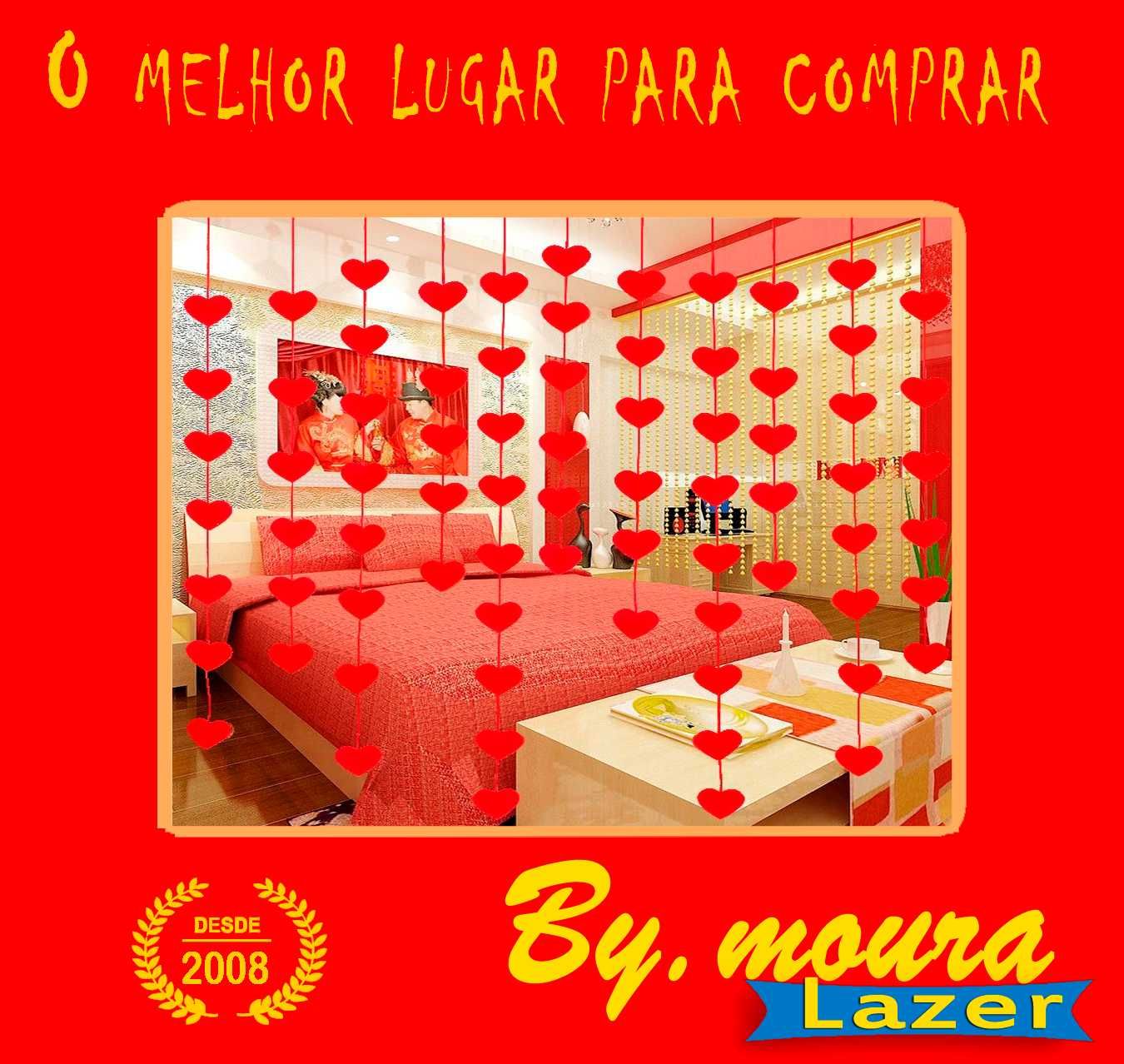 Decoração de corações para um dia romântico