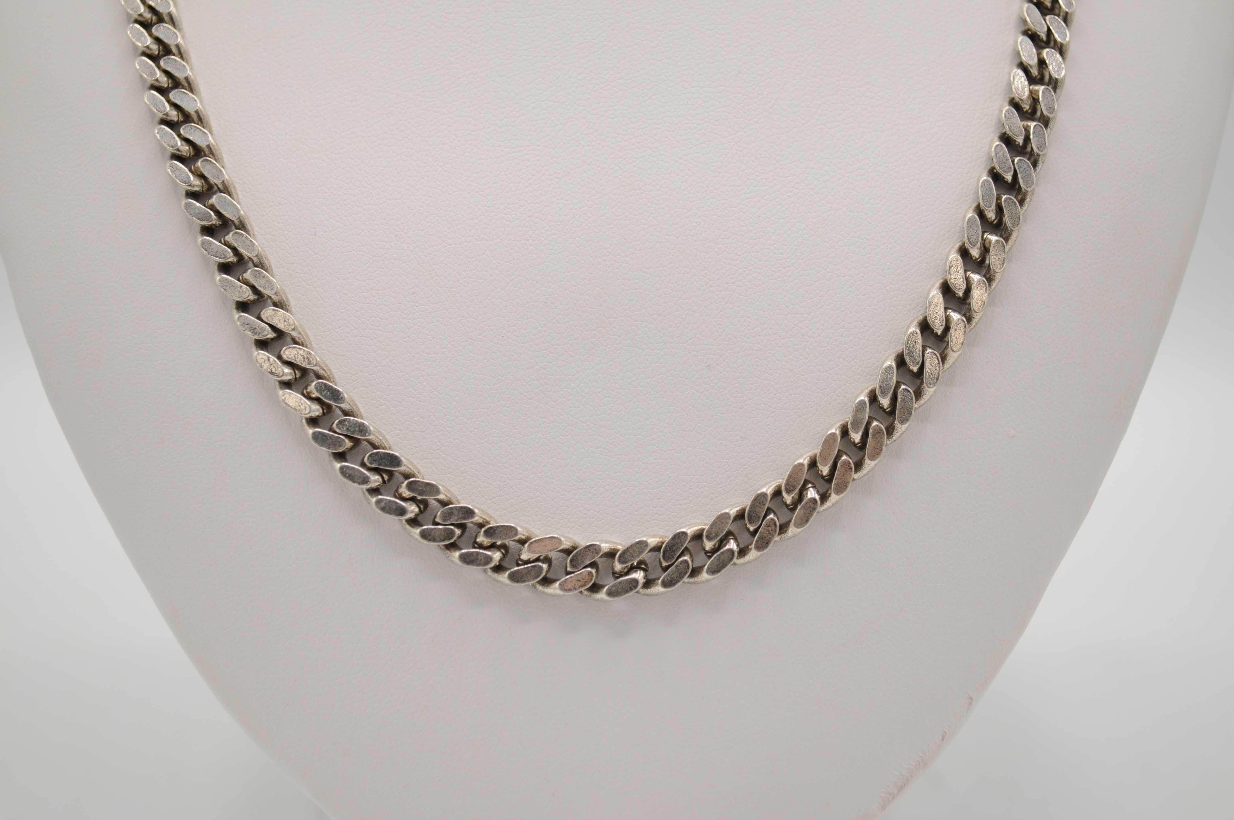 Srebrny łańcuszek wyrób jubilerski 925 - 52,20 g.