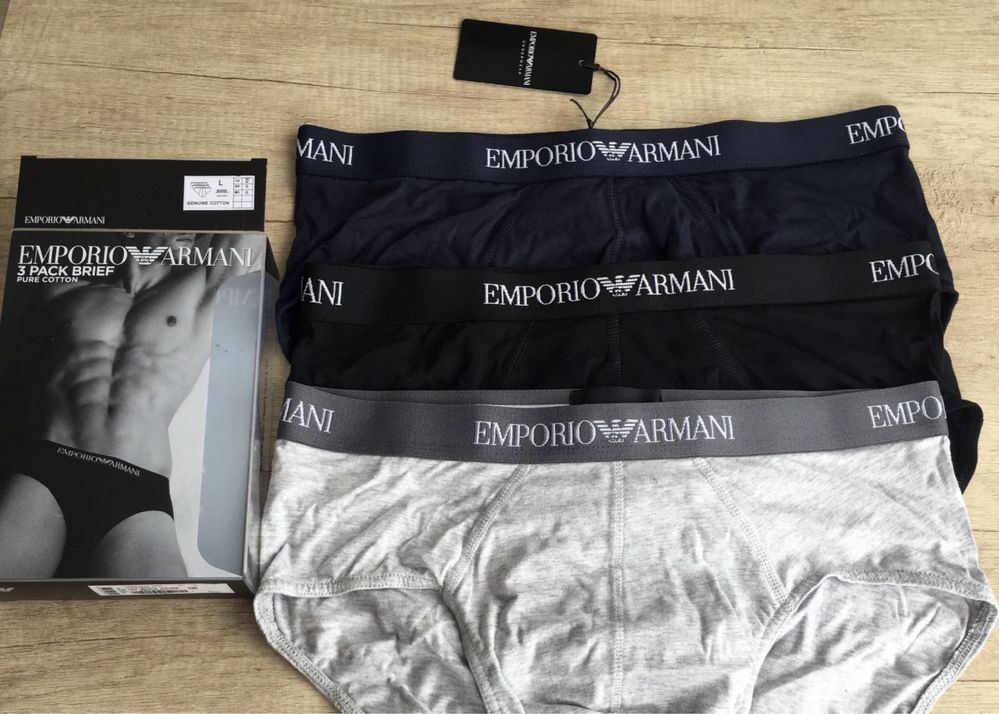 Оригинальные мужские трусы  Emporio Armani. р. М, L