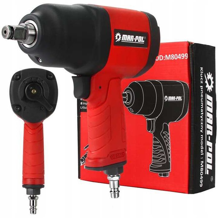 Klucz pneumatyczny MAR-POL 1/2'' 1500Nm, kompozytowy, profesjonalny